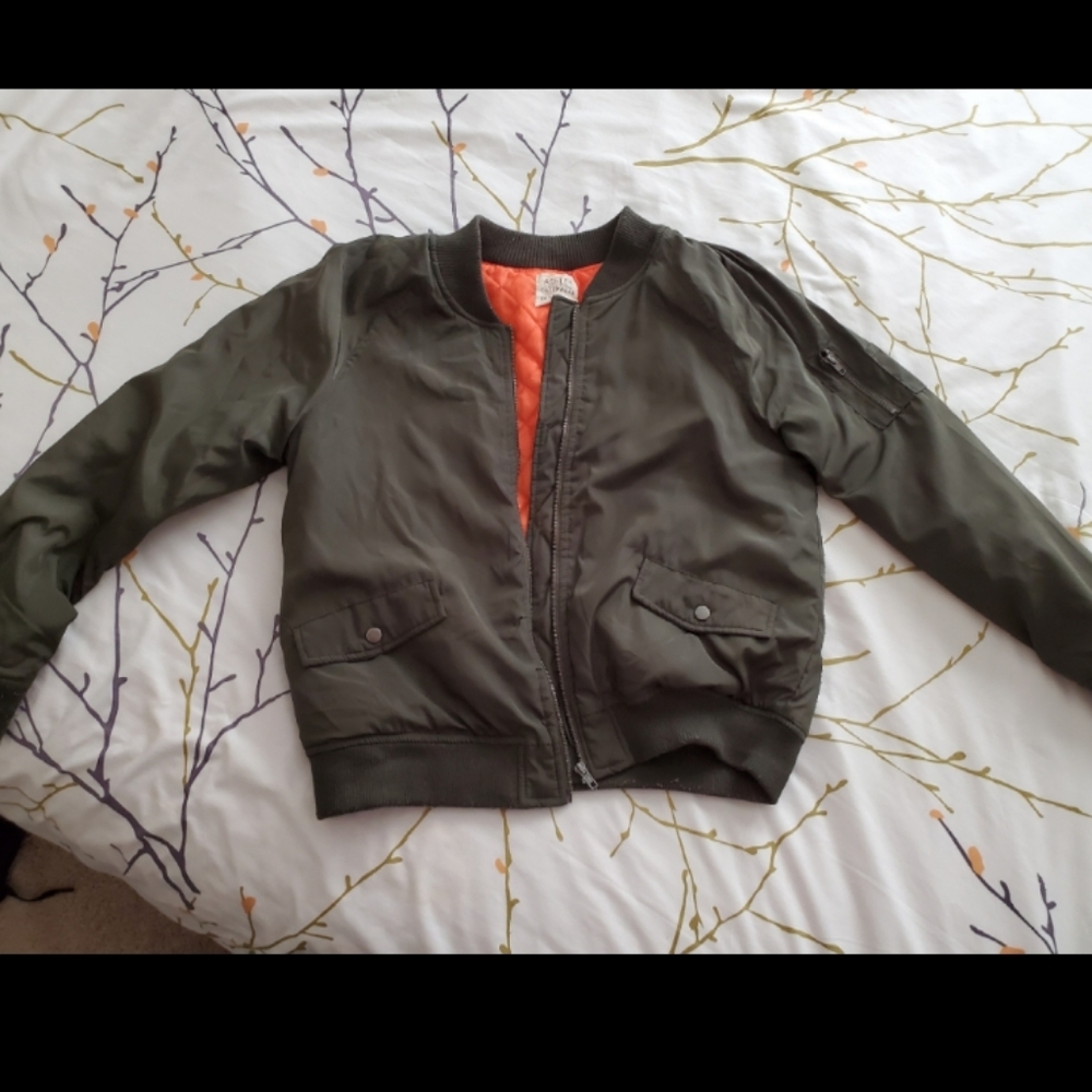 Olive green light coat